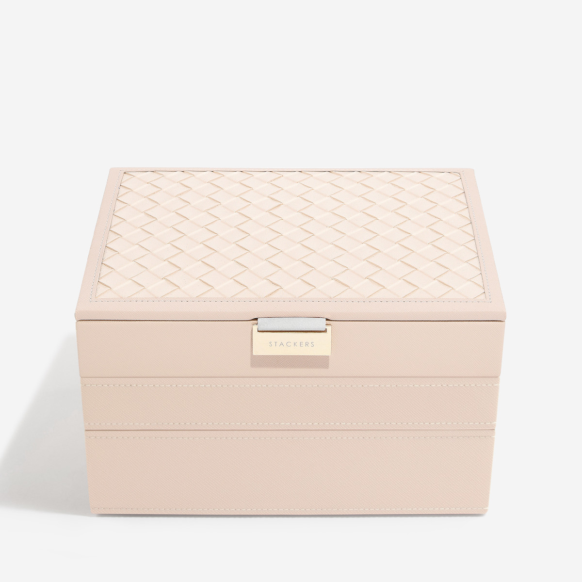 Smykkeskrin Stackers Classic Blush Woven m. 3 moduler