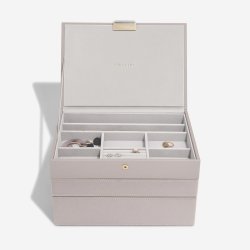 Smykkeskrin Stackers Classic Taupe Woven m. 3 moduler