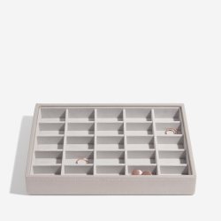 Smykkeskrin Stackers Classic Taupe Woven m. 3 moduler