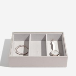 Smykkeskrin Stackers Classic Taupe Woven m. 3 moduler