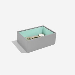 Lille Smykkeskrin - Stackers Mini Grey &amp; Mint m. 2 moduler