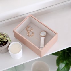 Smykkeskrin - Stackers Mini Blush Pink 1