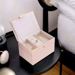 Lille Smykkeskrin - Stackers Mini Blush Pink m. 2 moduler