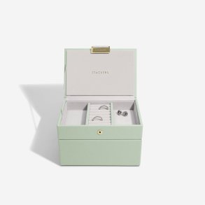 Lille Smykkeskrin - Stackers Mini Sage Green m. 2 moduler