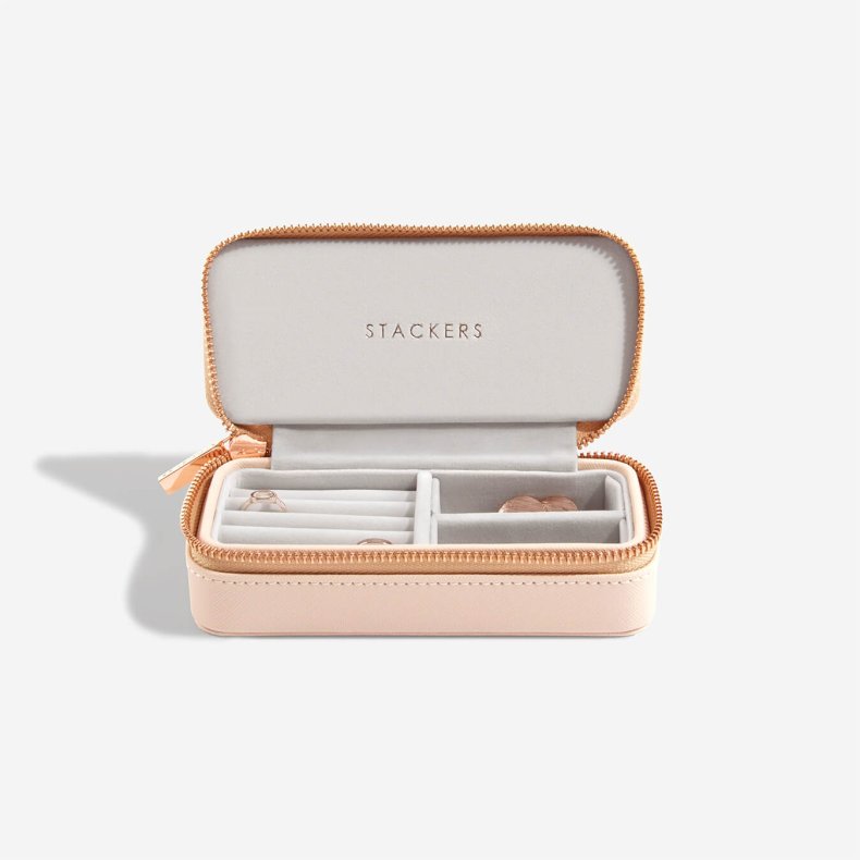 Rejsesmykkeskrin - Stackers Medium Blush Pink