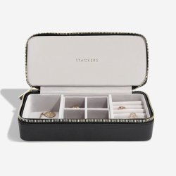 Rejsesmykkeskrin - Stackers Stor / Lille Sort