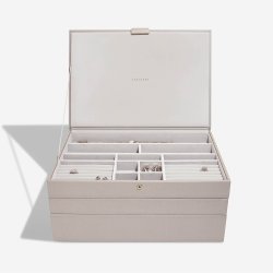 Smykkeskrin - Stackers SUPERSIZE Taupe m. 3 moduler