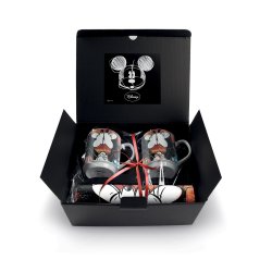 Mickey &amp; Minnie Gaves�t m. 2 Krus og D�kkeservietter, r�d
