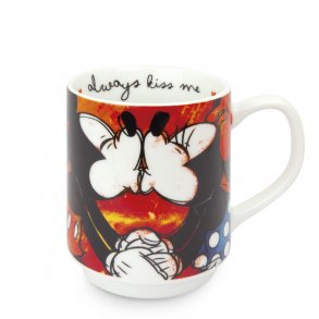 Mickey & Minnie Gaves�t m. 2 Krus og D�kkeservietter, r�d