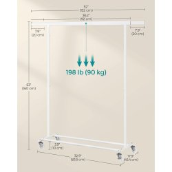 Tjstativ m. 90 kg. Breevne, Hvid