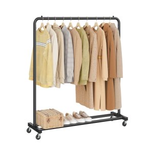 T�jstativ med hjul 110 cm, Sort