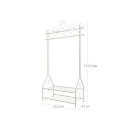 Tjstativ Vintage Stil, hvid