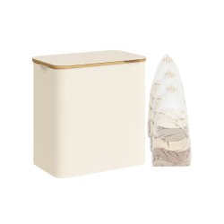 Vasket�jskurv 150L m. 3 Rum, L�g og Aftagelige Poser, Hvid