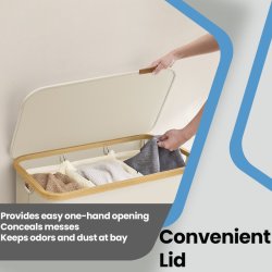 Vasket�jskurv 150L m. 3 Rum, L�g og Aftagelige Poser, Hvid