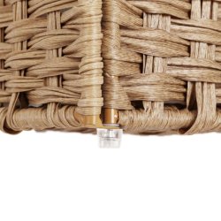 Vasket�jskurv 90L i flettet Rattan-look m. L�g, Natur